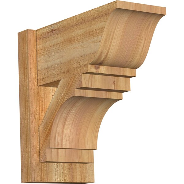 Ekena Millwork Merced Traditional Rough Sawn Outlooker, Western Red Cedar, 8"W x 16"D x 16"H OUT08X16X16MRC01RWR - main